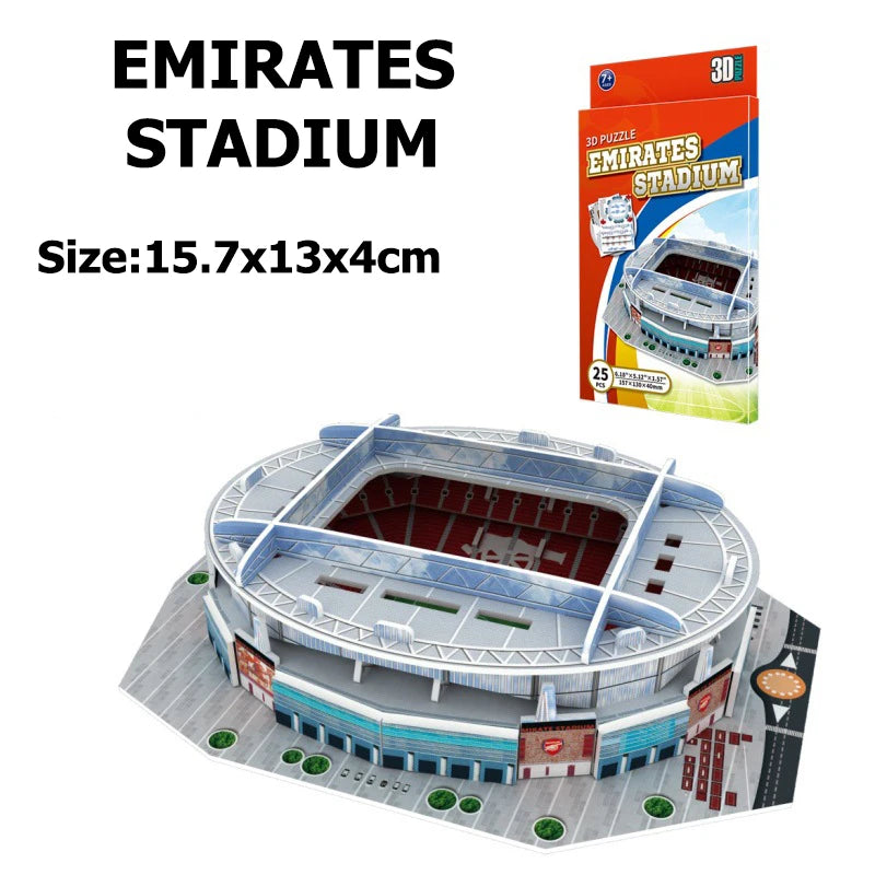 3D DIY Mini Football Stadium Puzzle