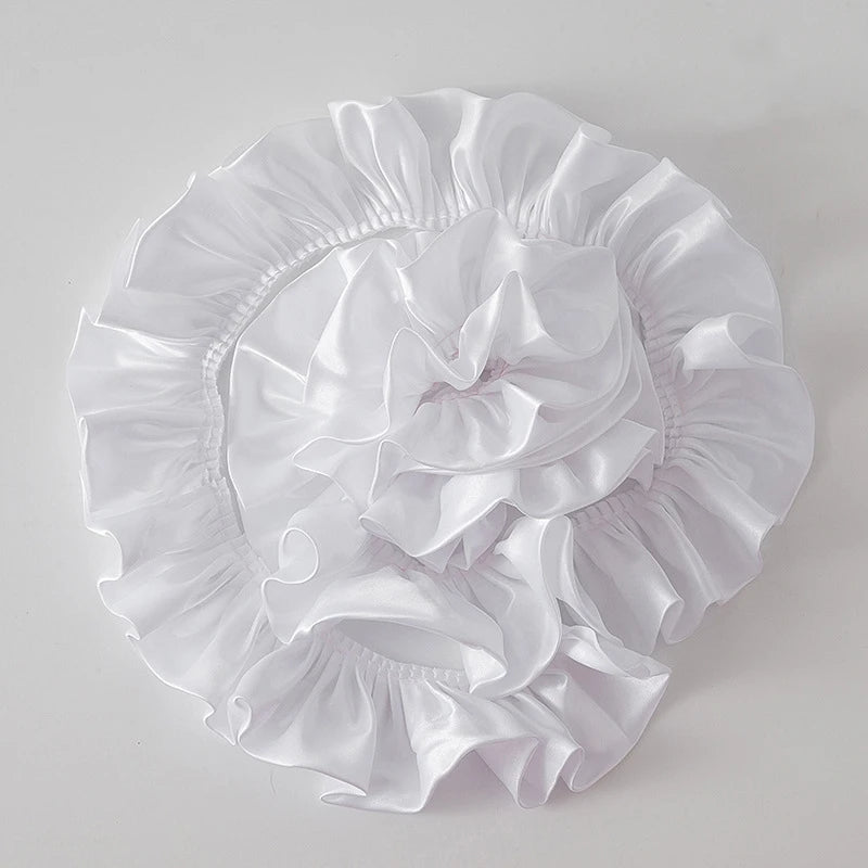 12-Color Reflective Ruffled Lace Fabric for DIY Crafts