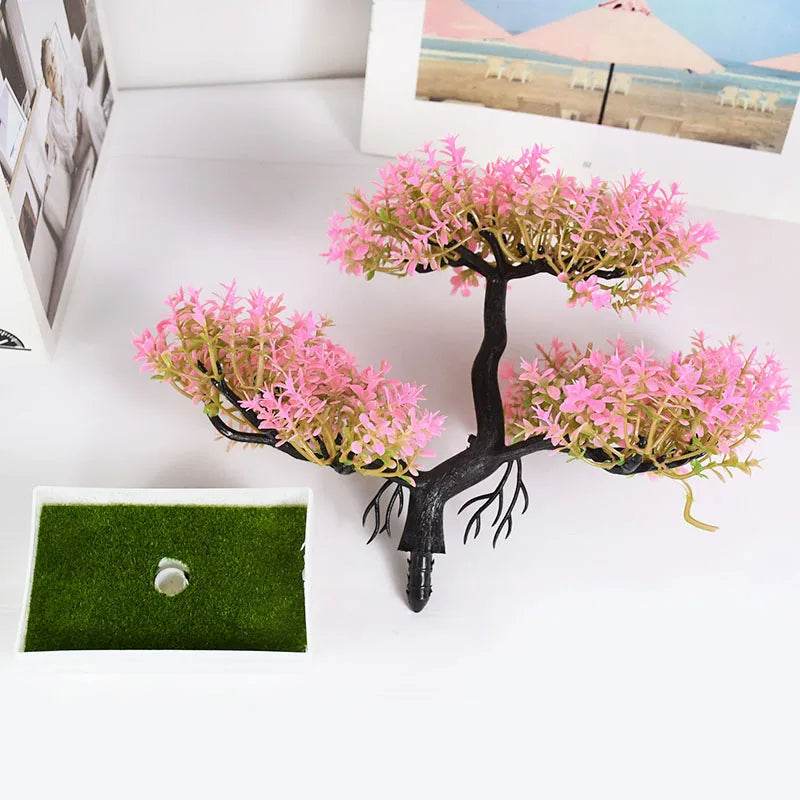 Artificial Bonsai Tree in Pot for Home Decor