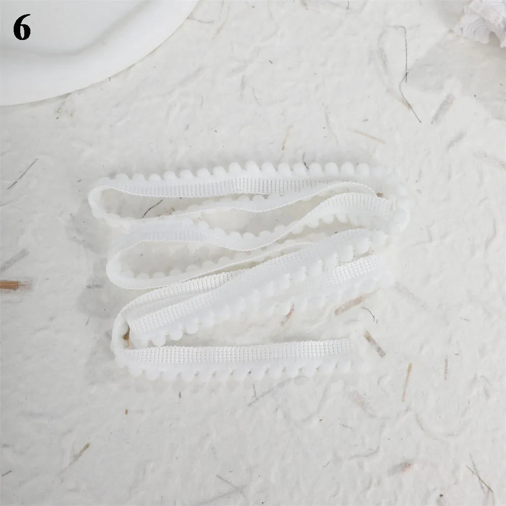 10pcs Plaid Lace Strips for DIY Sewing and Decor