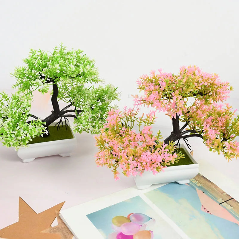 Artificial Bonsai Tree in Pot for Home Decor