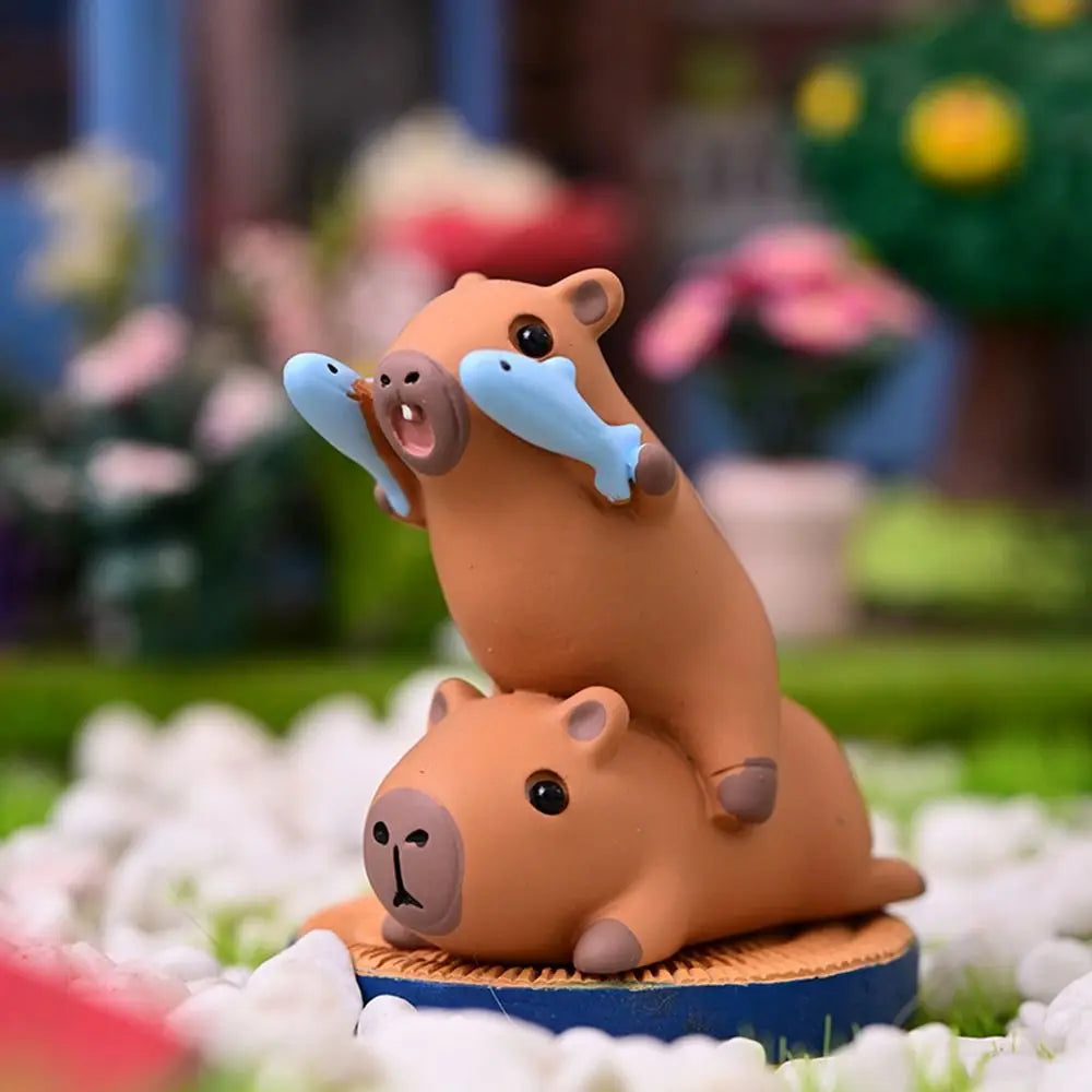 Capybara Resin Model Ornament for Table or Car Decoration