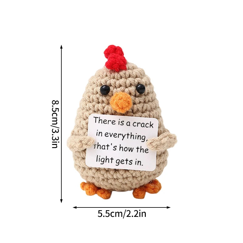 Positive Crochet Doll Kit – Handmade Gift with Affirmation Card