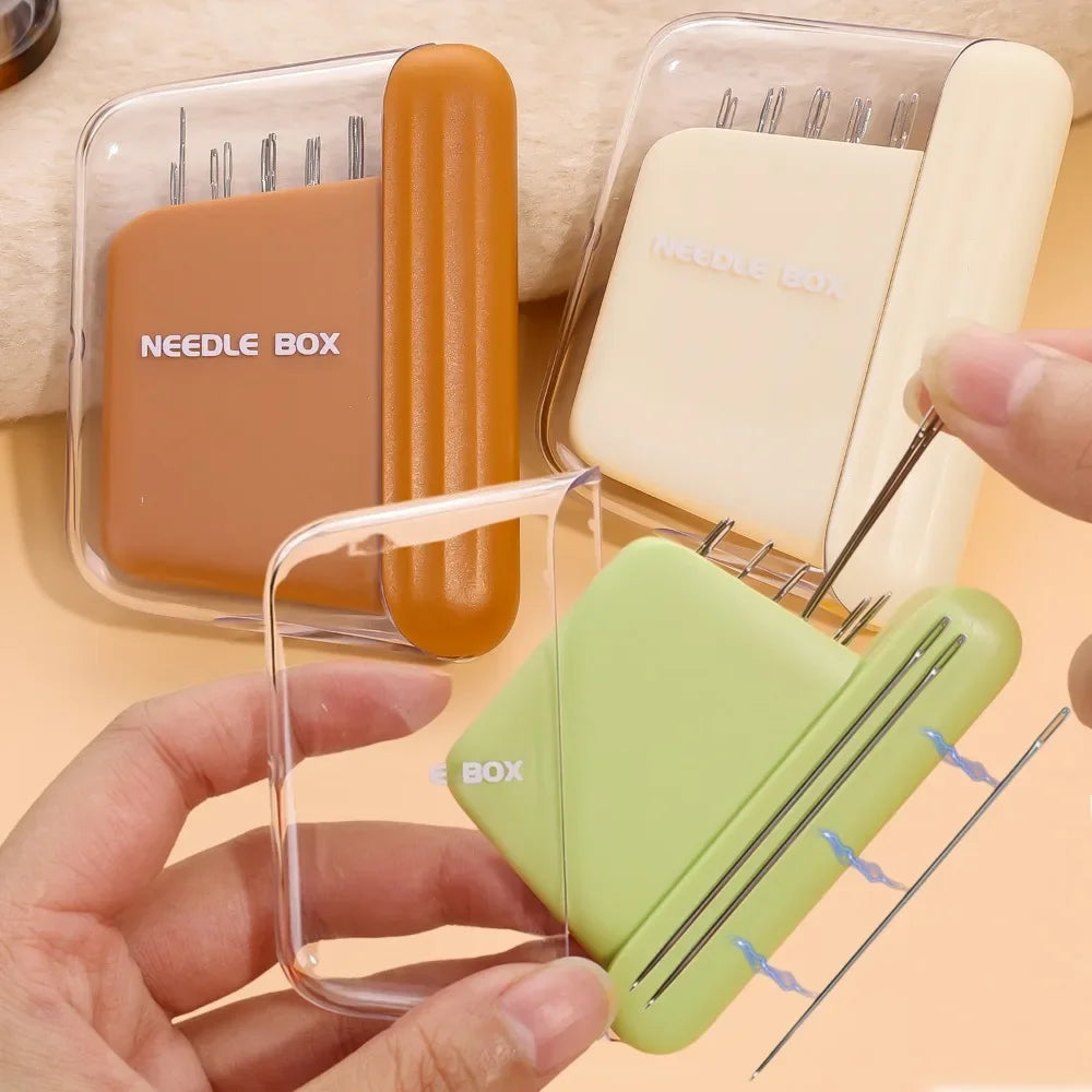 Magnetic Sewing Needle Box with 5 Sizes Needles