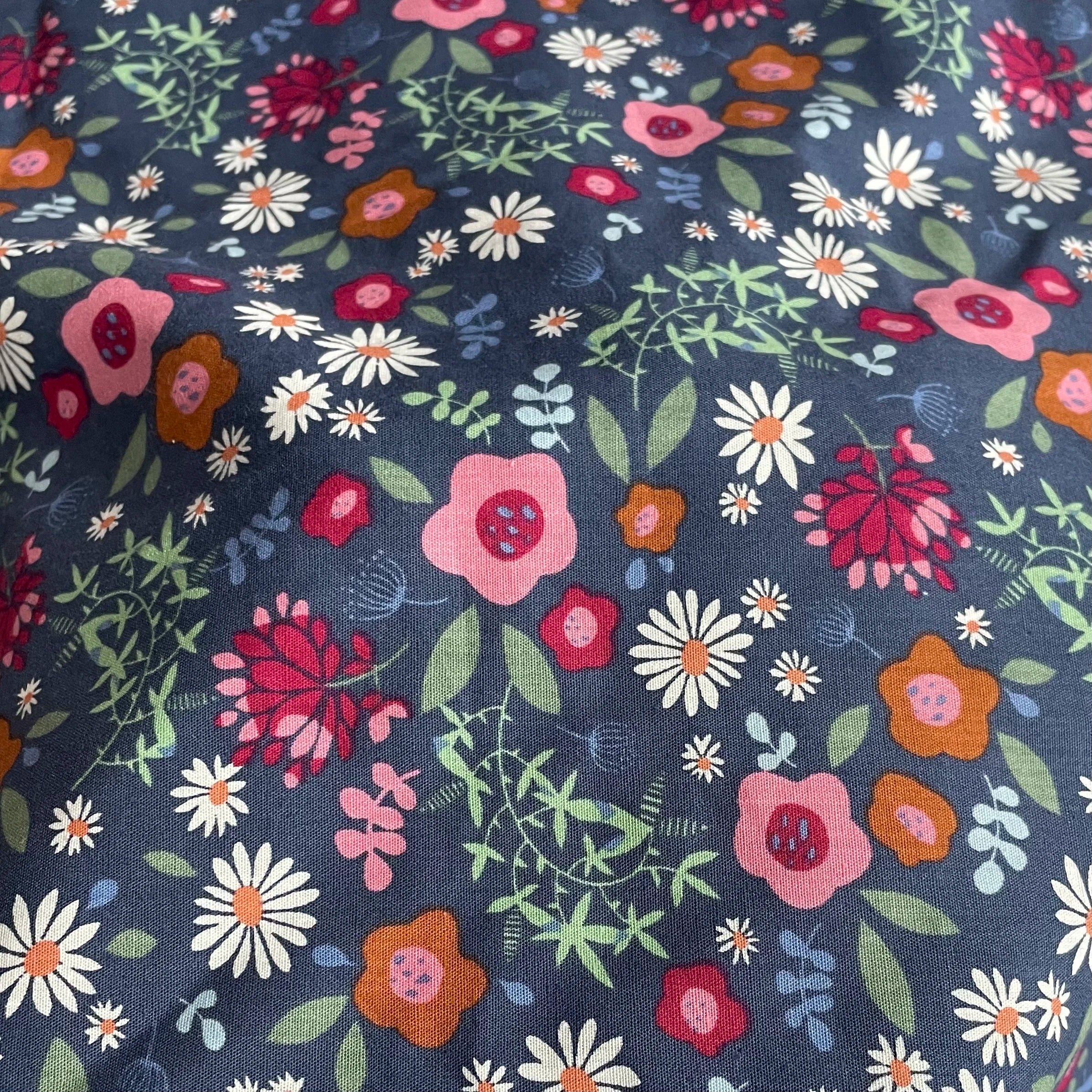 145x50cm Floral 100% Cotton Digital Print Fabric for Sewing