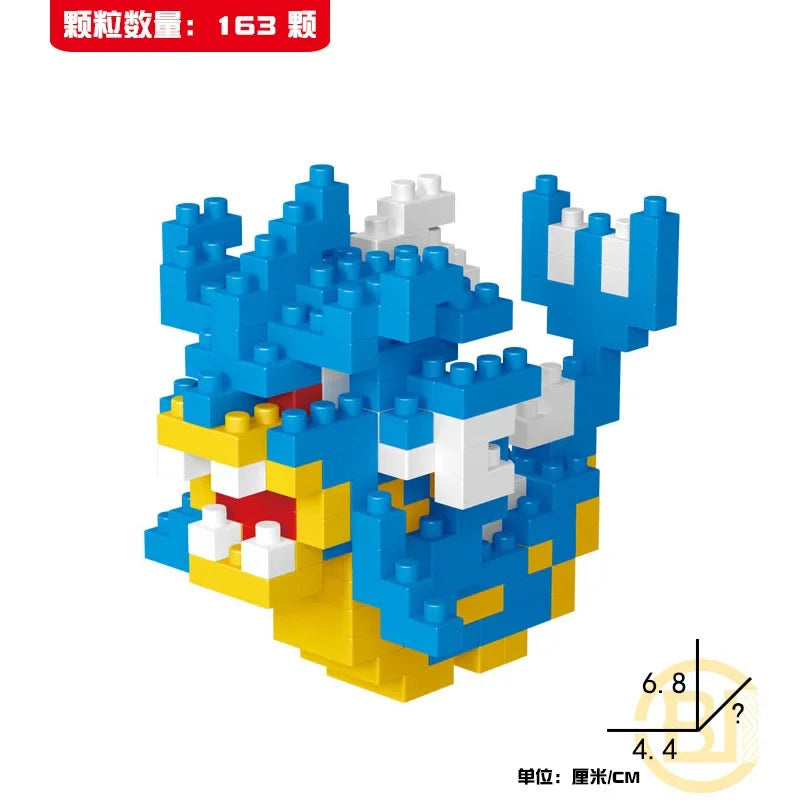 Mini Pokémon Building Blocks – Pikachu, Charizard, Eevee, Mewtwo