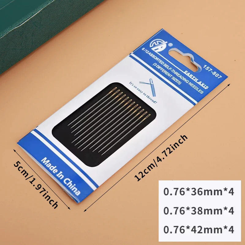 Side-Hole Stainless Steel Blind Needles (12/24/36pcs)