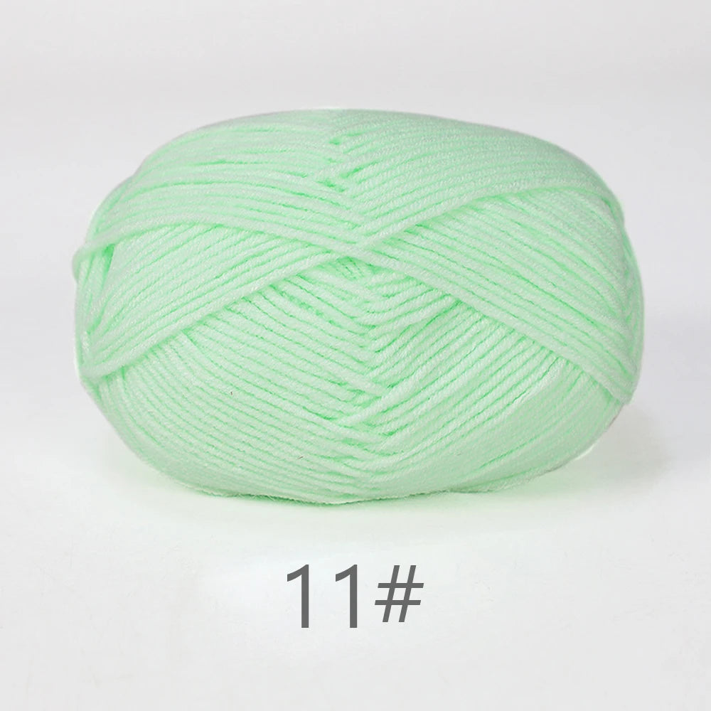 50g Soft Milk Cotton Yarn – Hand Knitting & Crochet Thread