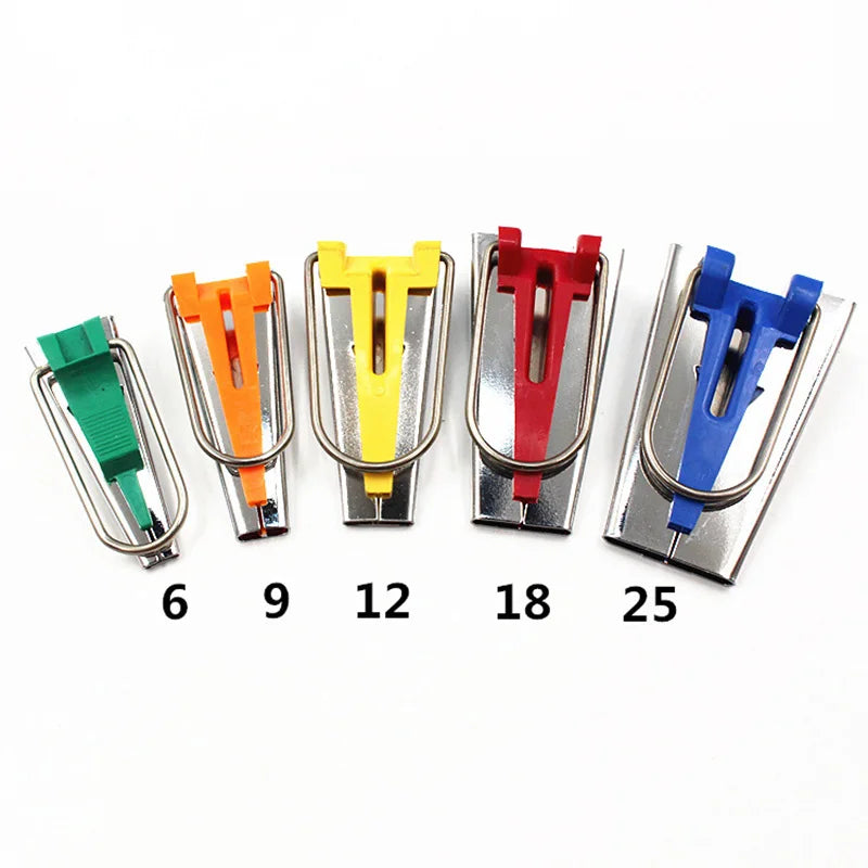 Bias Tape Maker Set 6mm–25mm Sewing Binding Tools
