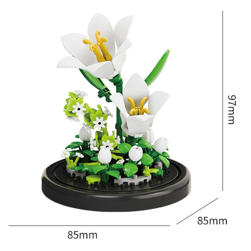 Eternal Flower Bonsai Micro Building Blocks Model