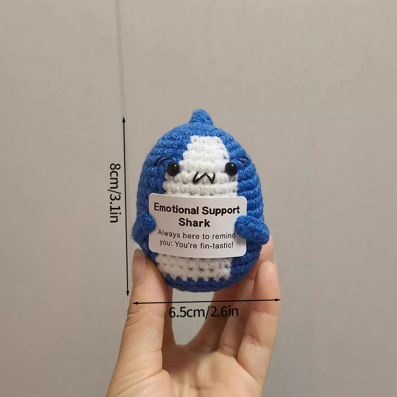 Positive Crochet Doll Kit – Handmade Gift with Affirmation Card