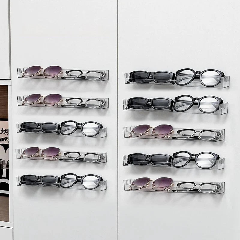 Wall-Mounted Clear Acrylic Display Rack for Dolls and Collectibles