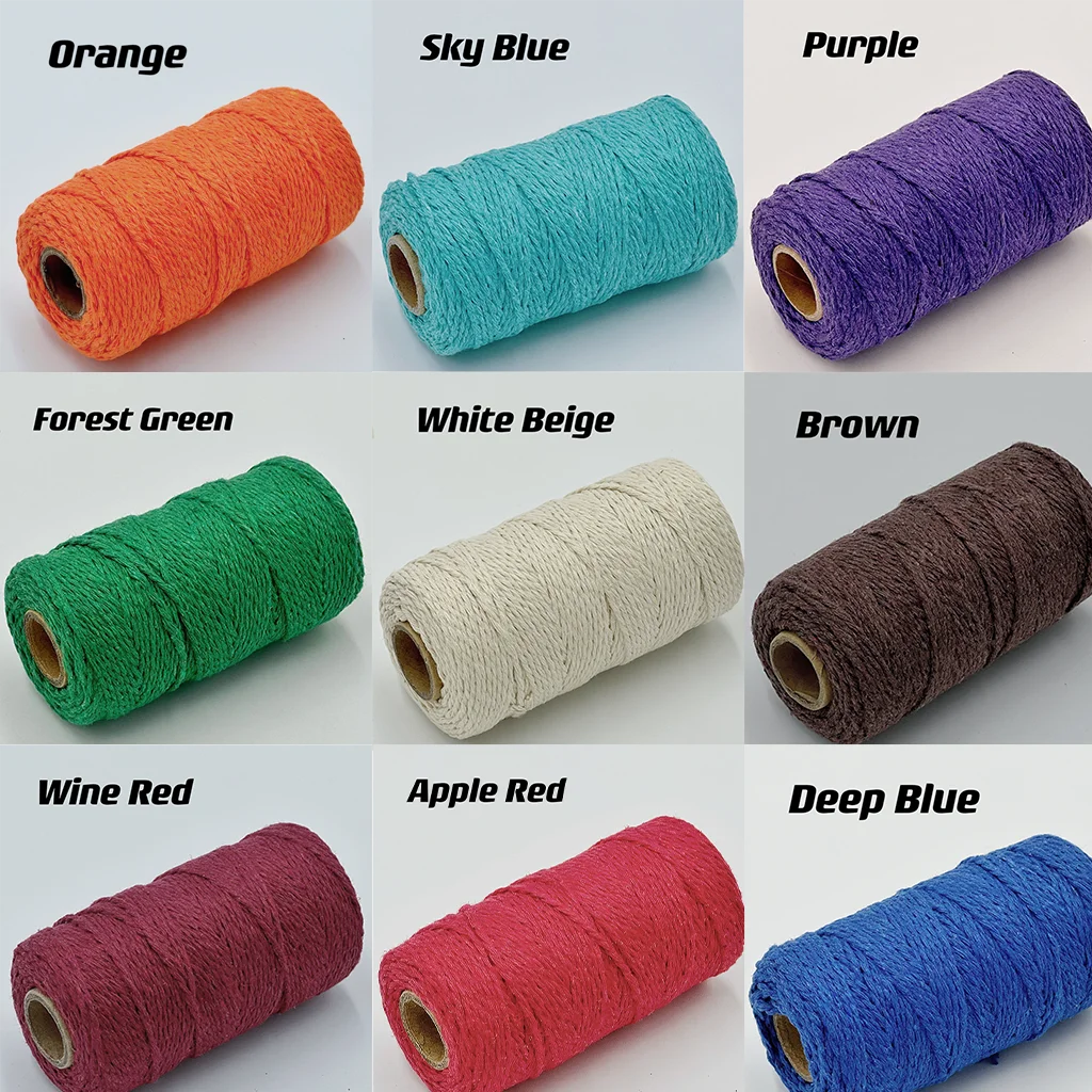 2mm Macrame Cord 100m Natural Twine String