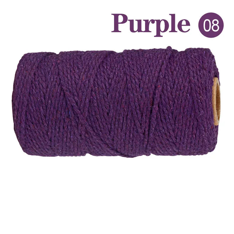 2mm Cotton Macrame Cord – 100M DIY Craft Rope