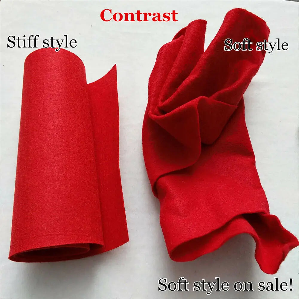 1.4mm Thick Soft Felt Fabric for DIY Crafts and Sewing