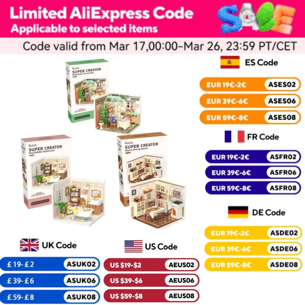 Robotime DIY Miniature Dollhouse – Supply Store Kit