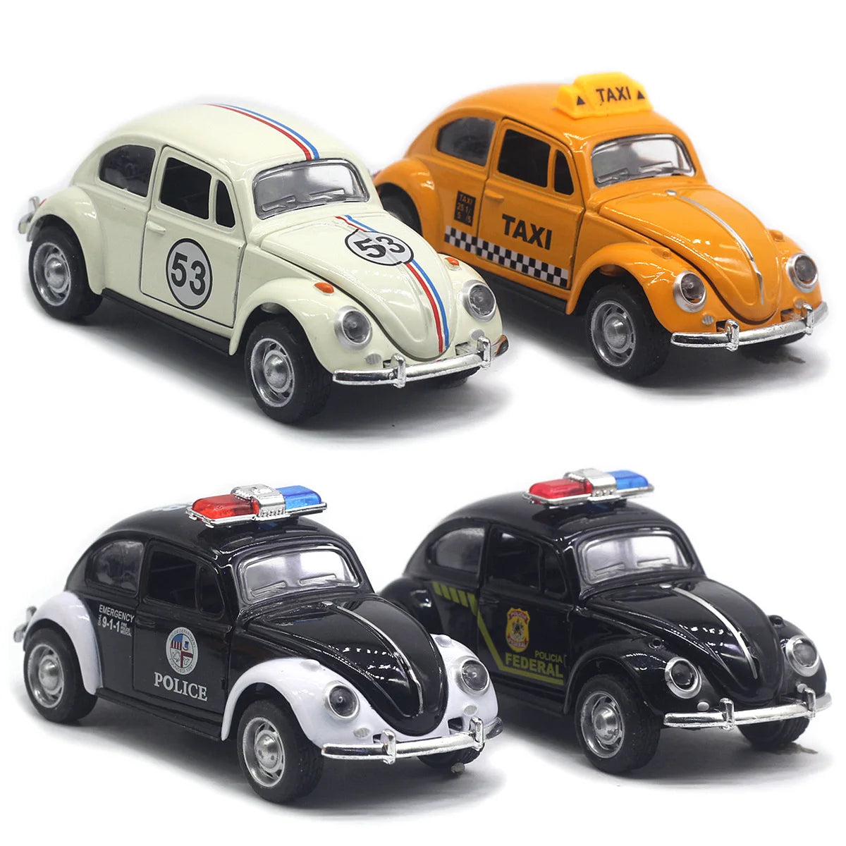 1:32 Beetle Alloy Car Diecasts Metal Classic Toy Model with Pull Back Function Vehicles for Child Gifts A931