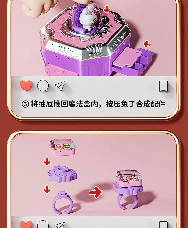 DIY Jewelry Maker Machine Bracelet Crafting Set with Cartoon Rabbit