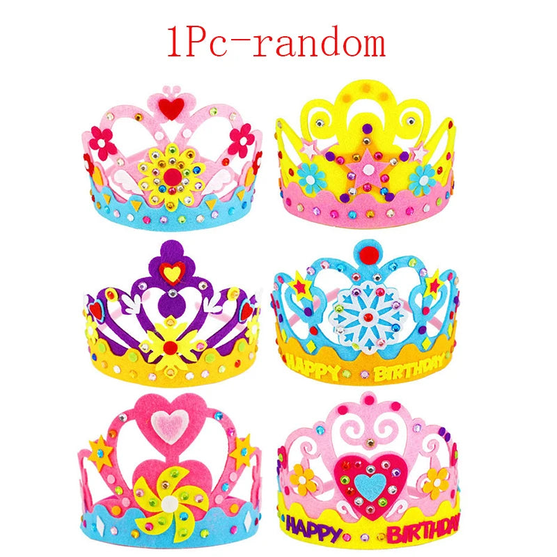 DIY Paper Crown with Sequins and Patterns