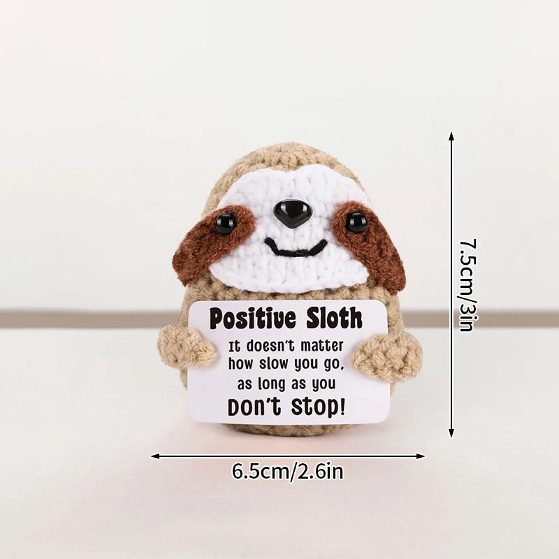 Positive Crochet Doll Kit – Handmade Gift with Affirmation Card