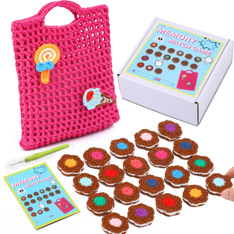MIUSIE Beginner Crochet Kit with Memory Game