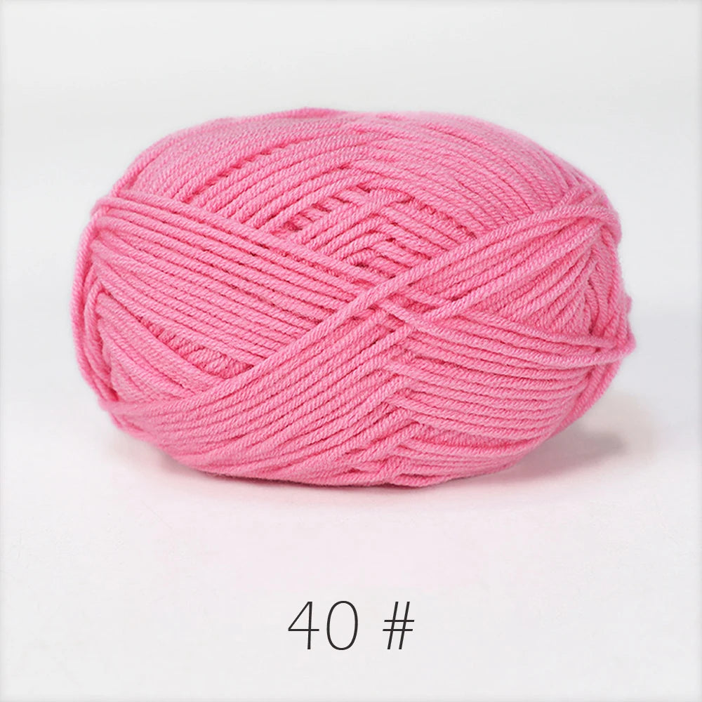 50g Soft Milk Cotton Yarn – Hand Knitting & Crochet Thread