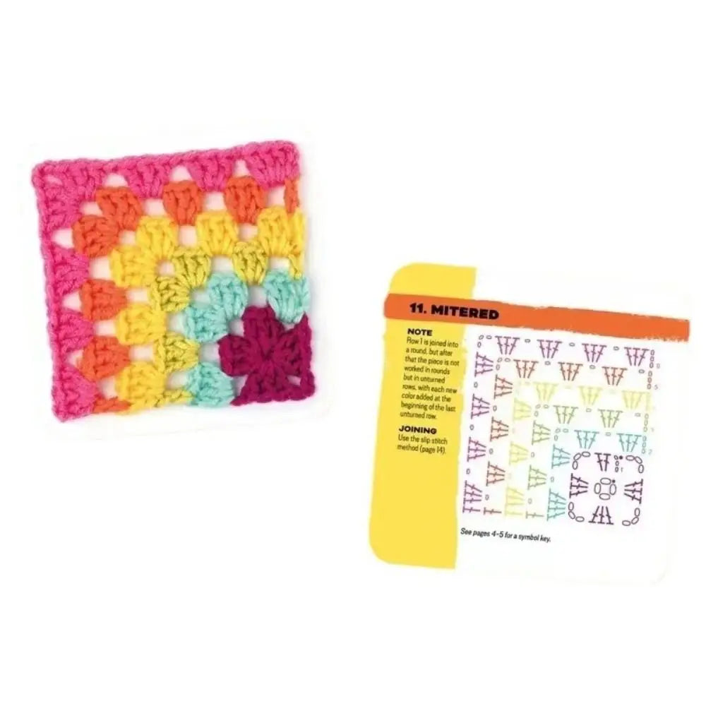 Granny Square Pattern Card Deck – DIY Knitting Kit for Adults
