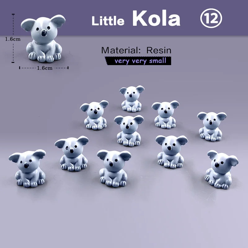 10Pcs Mini Animal Figurines Garden Decorations