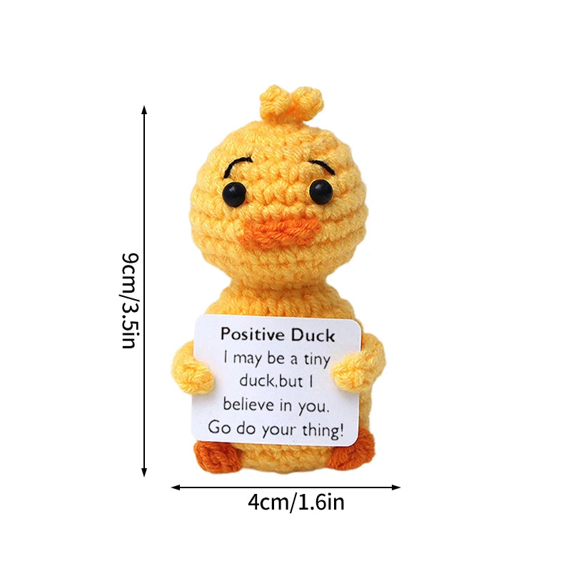 Positive Crochet Doll Kit – Handmade Gift with Affirmation Card