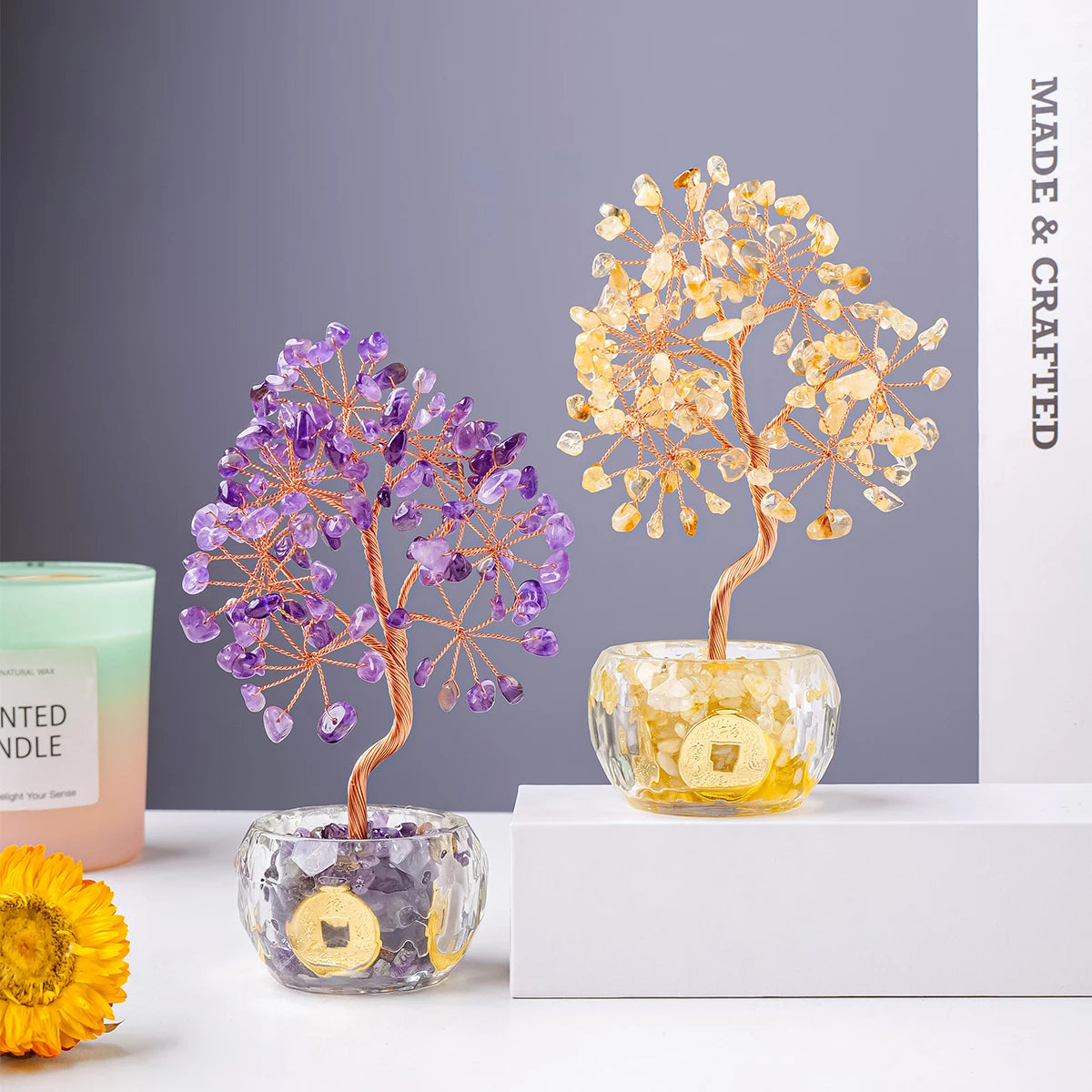 7 Chakra Healing Crystal Money Tree