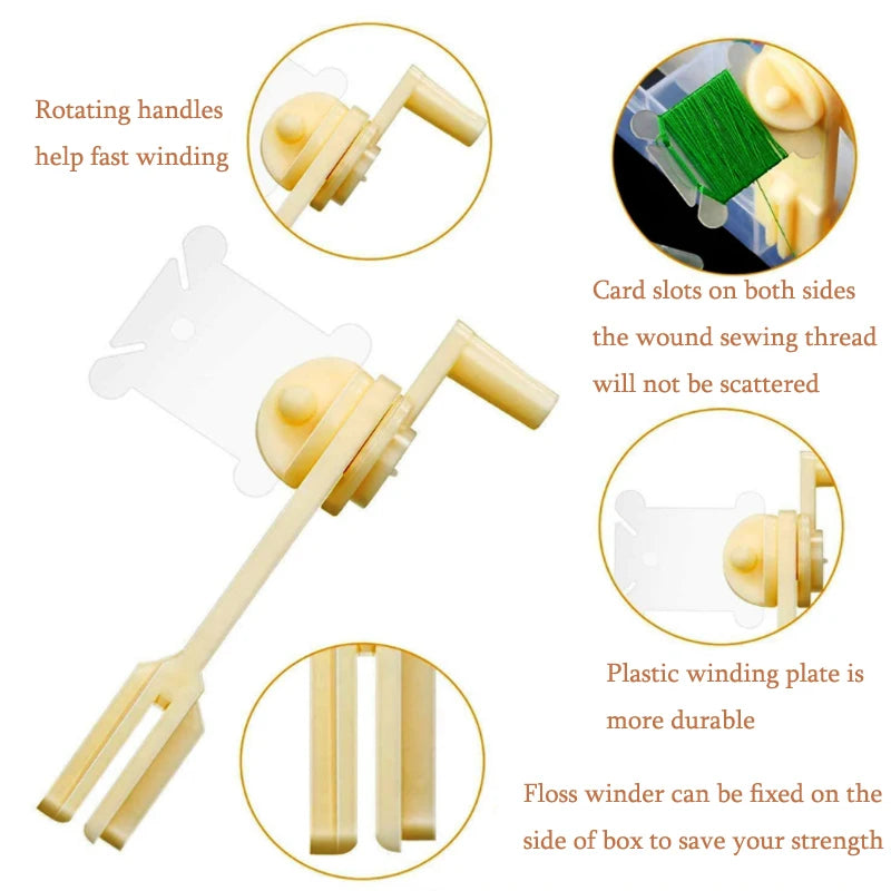 36-Grid Embroidery Floss Organizer Box Set