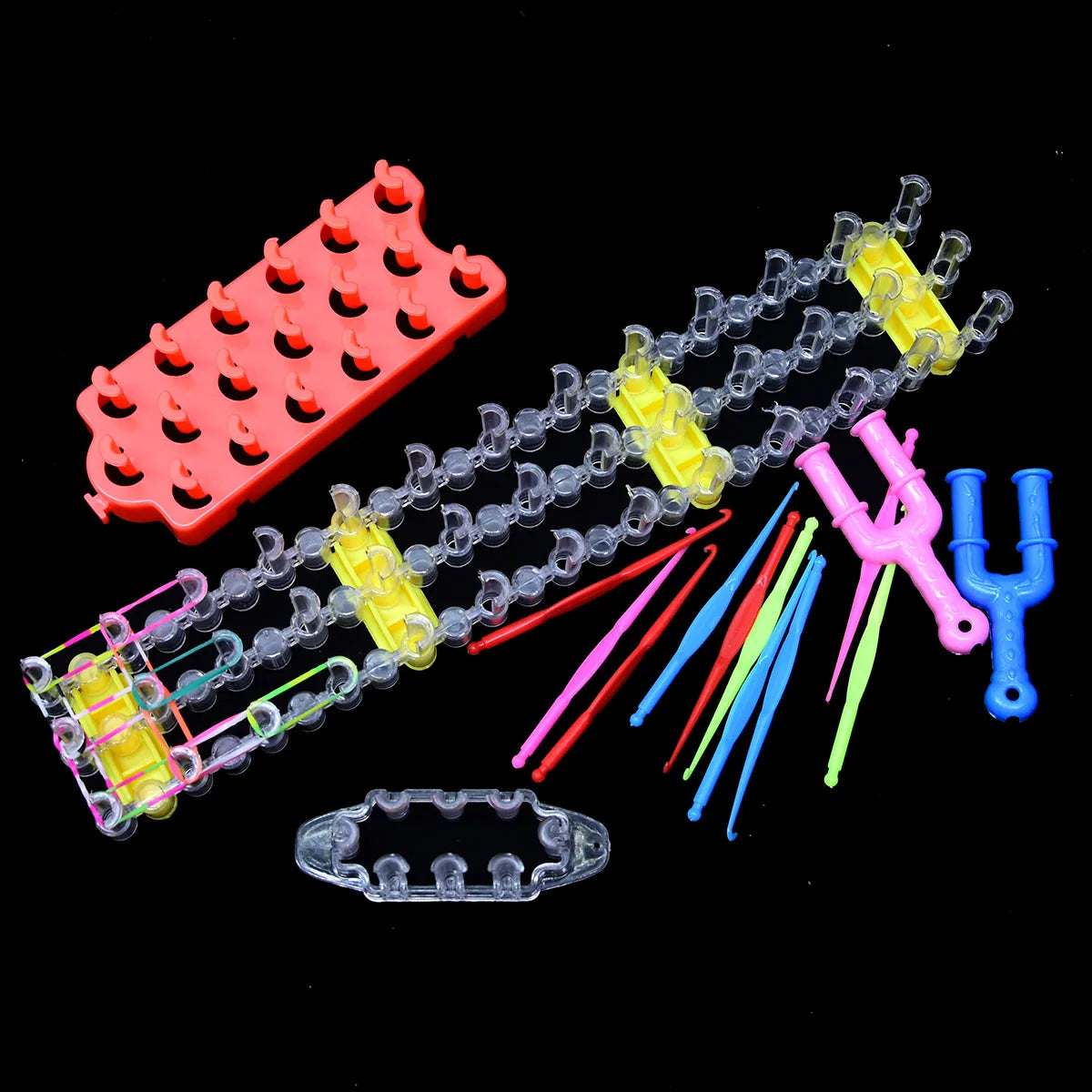 DIY Loom Rubber Bands Bracelet Making Kit – Woven Lacing Craft Toy Gift