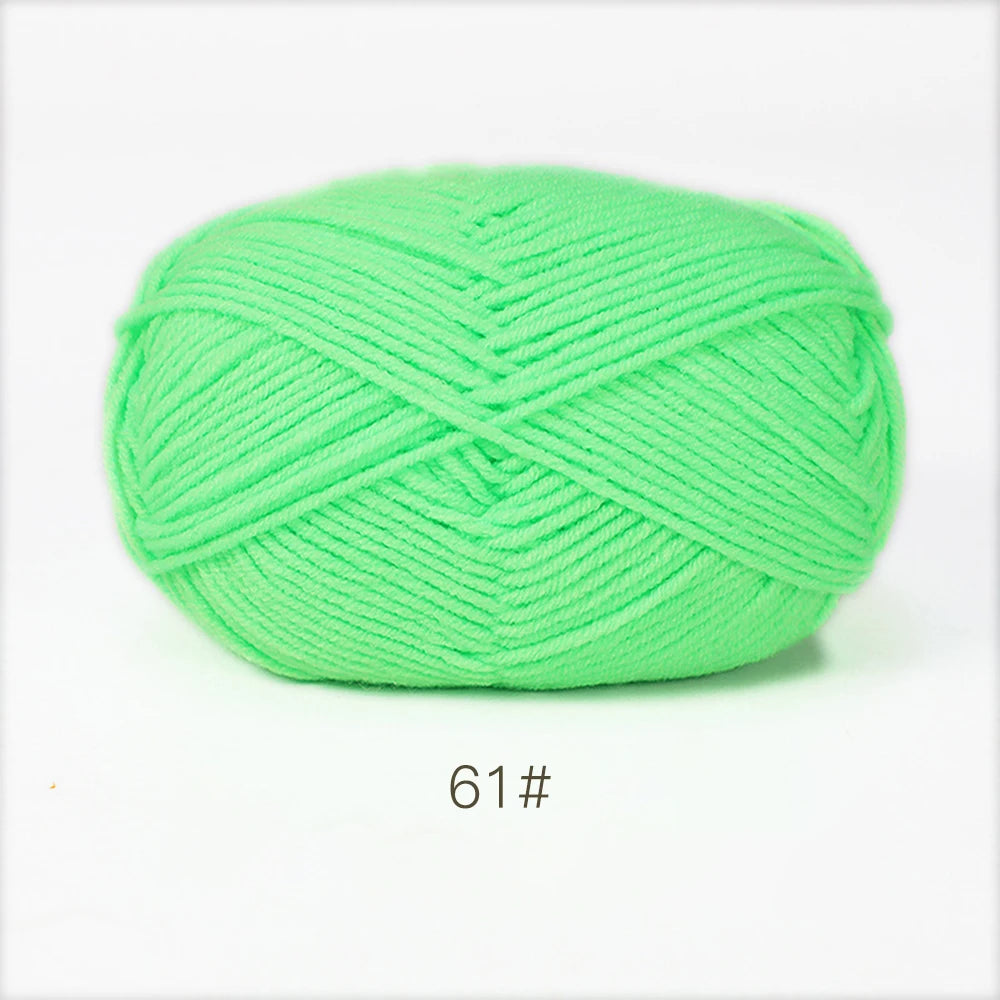 50g Soft Milk Cotton Yarn – Hand Knitting & Crochet Thread