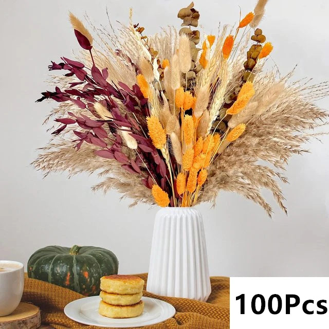 Natural Dried Pampas Grass Bouquet – Boho Decor for Home & Events
