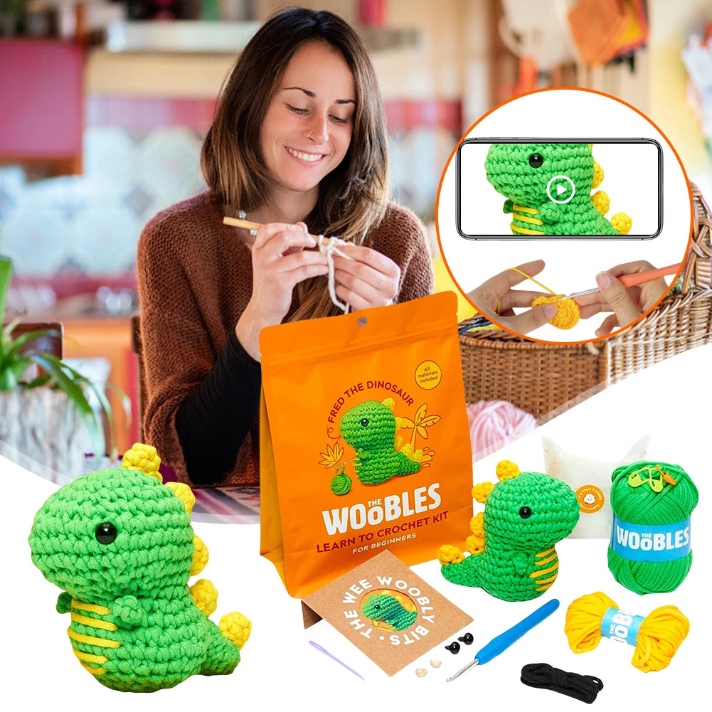 Kids Beginner Crochet Animal Kit