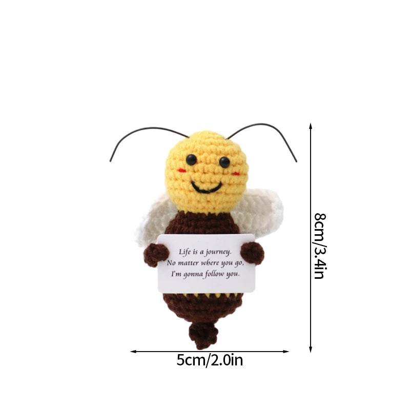 Positive Crochet Doll Kit – Handmade Gift with Affirmation Card