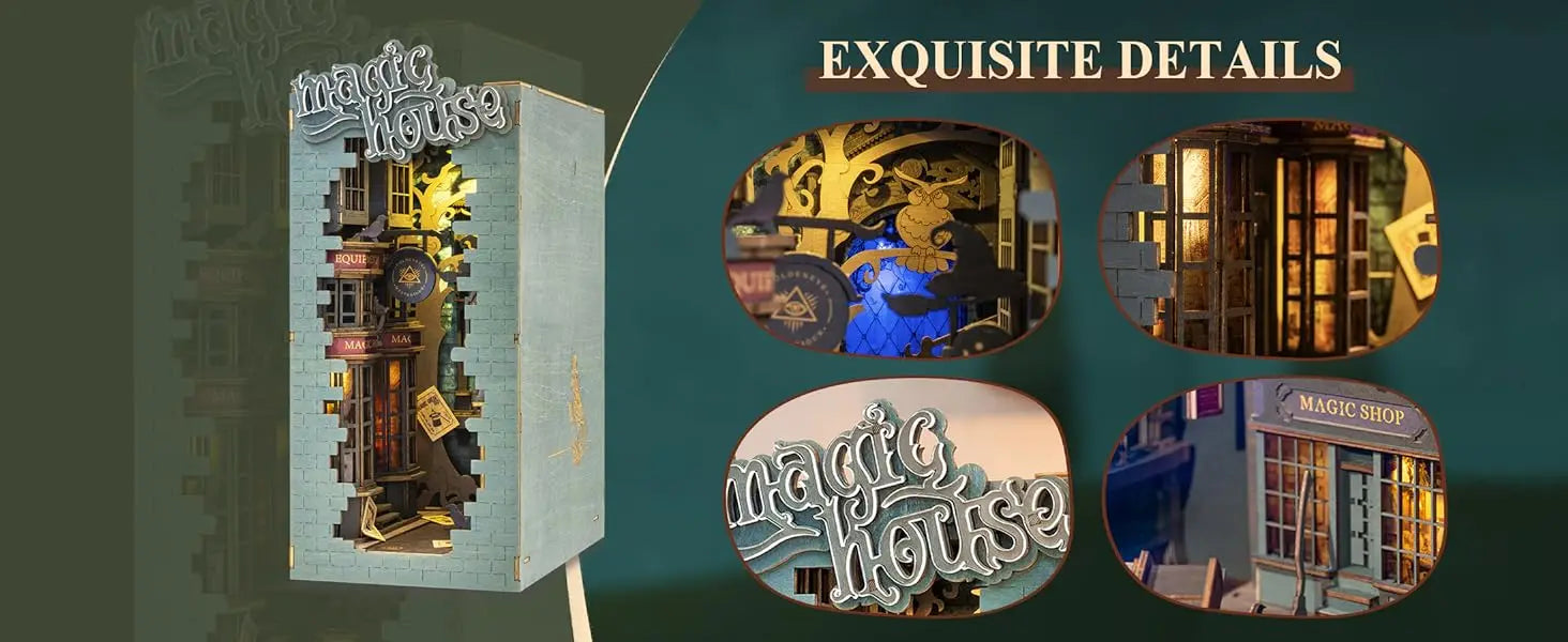 Robotime Rolife DIY Book Nook Miniature Dollhouse