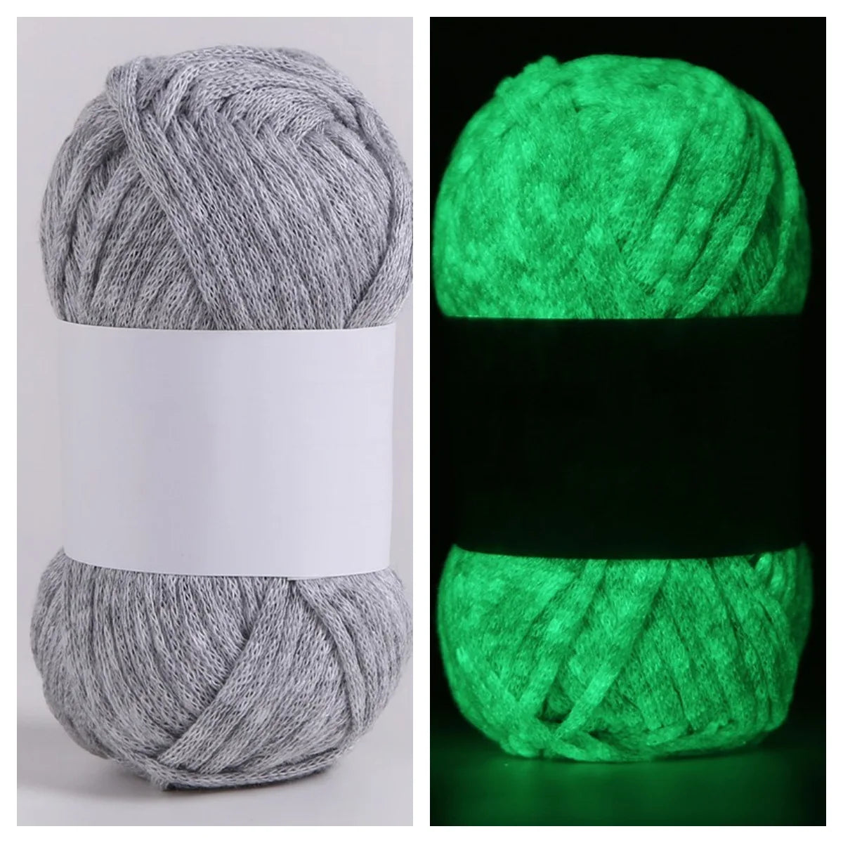 50g Glow-in-the-Dark Yarn – Luminous Wool for DIY Knitting & Crochet