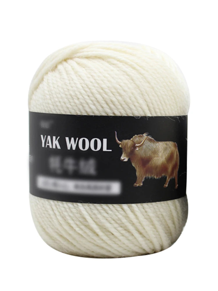 Yak Wool 3-Strand Yarn – Medium-Weight Yarn for Sweaters, Coats & Accessories