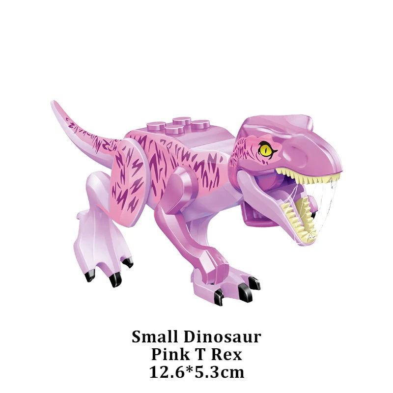 Jurassic Dinosaur Building Blocks – T-Rex, Raptor, Triceratops Models