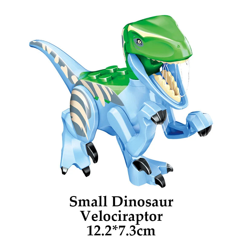 Jurassic Dinosaur Building Blocks – T-Rex, Raptor, Triceratops Models