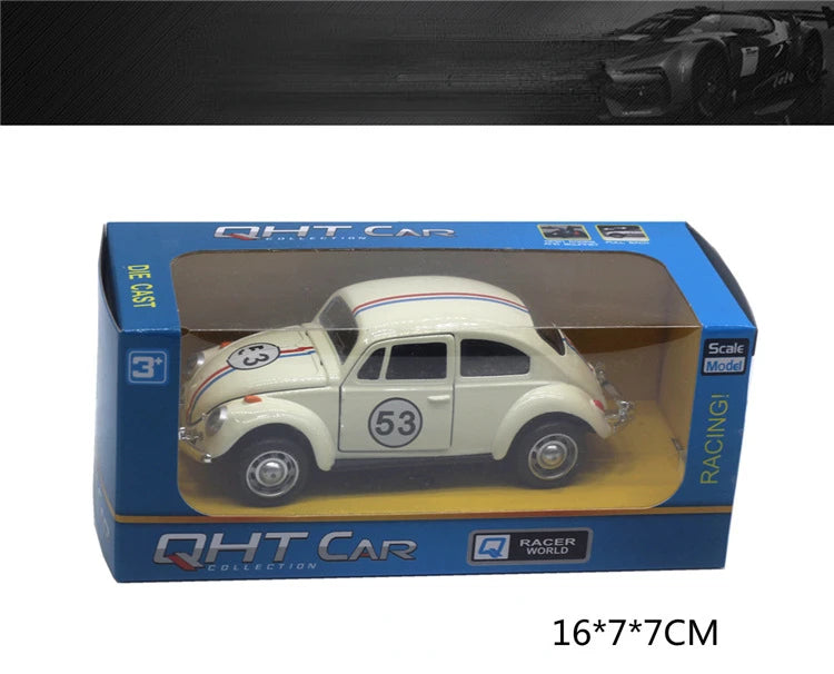 1:32 Beetle Alloy Car Diecasts Metal Classic Toy Model with Pull Back Function Vehicles for Child Gifts A931