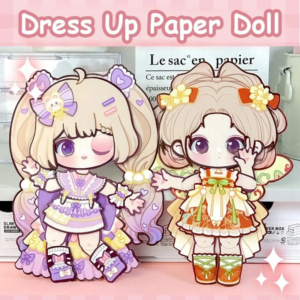DIY 3D Paper Doll Puppet Montessori Toy