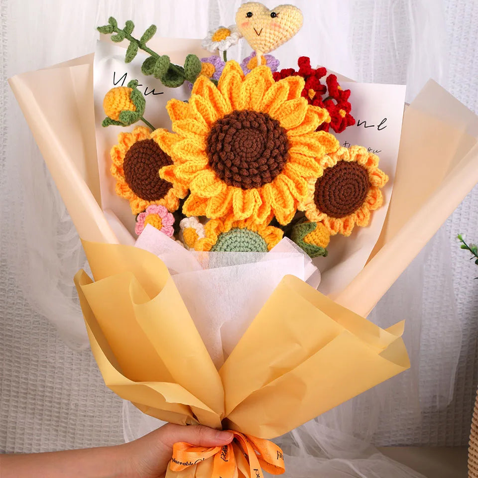 KRABALL Crochet Flower Bouquet Kit for Beginners