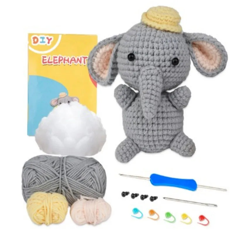MIUSIE Beginner Crochet Kit – Yarn, Hook & Video Tutorial Set