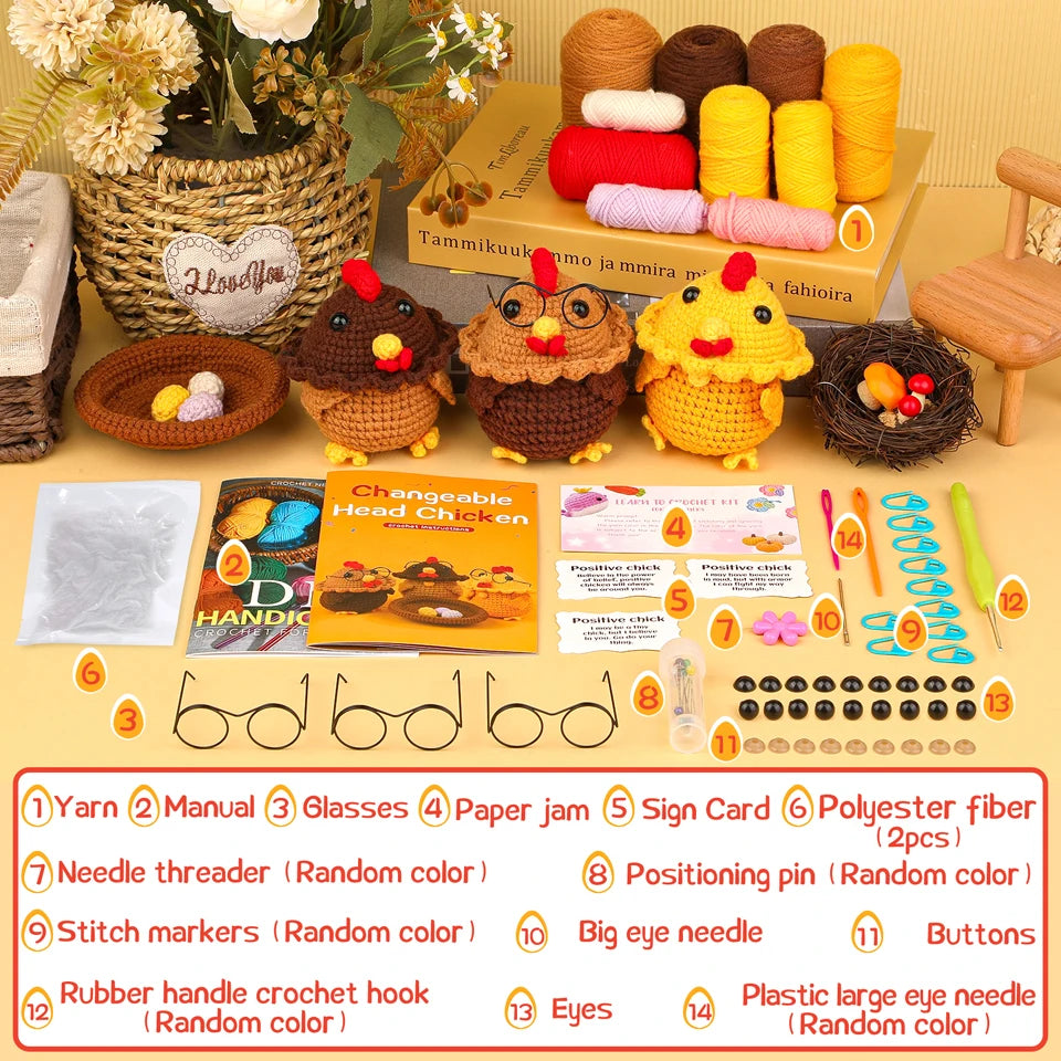 KRABALL Crochet Animal Kit for Beginners