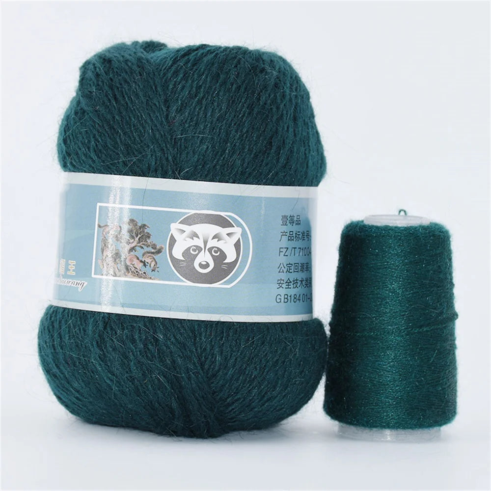 5 Pcs Cashmere Mink Fur Yarn for Hand Knitting  Long Plush Wool Crochet Knitting Yarn for Fall Winter Luxury Needlework Diy Knit