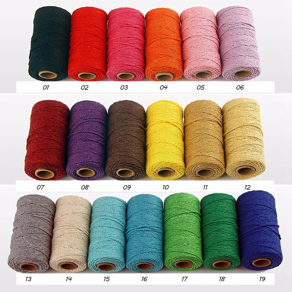 2mm Cotton Macrame Cord – 100M DIY Craft Rope