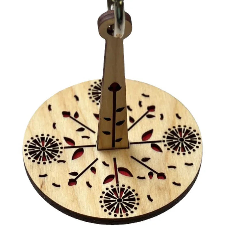 Portable Wooden Yarn Holder – Foldable with Wrist Charm