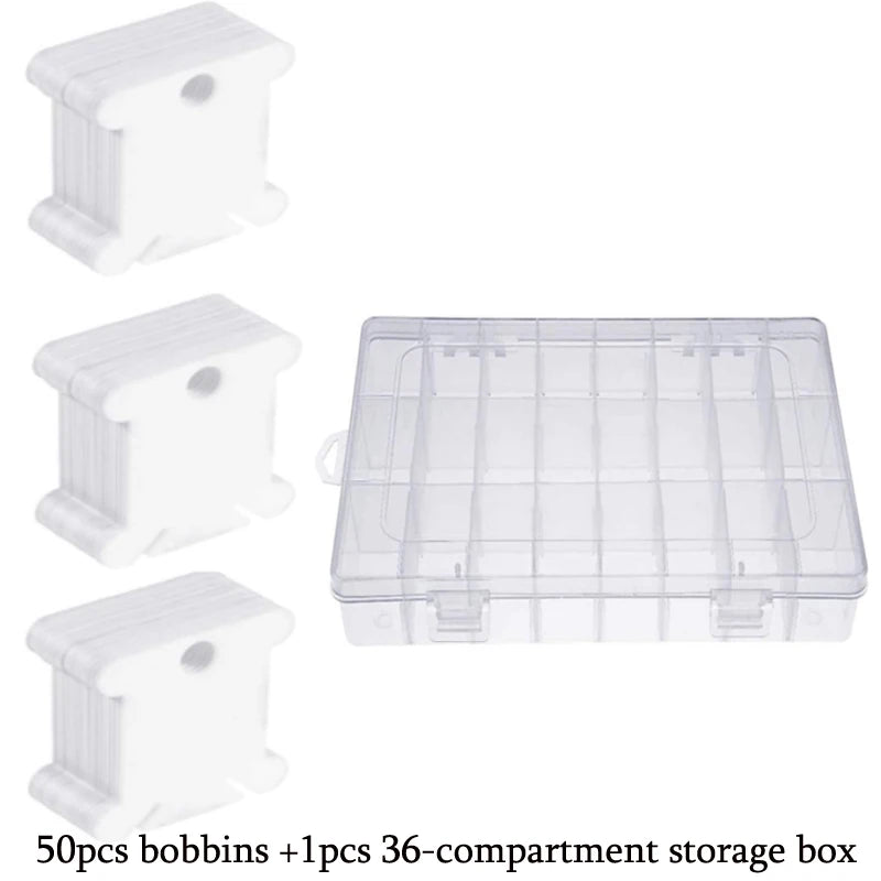 36-Grid Embroidery Floss Organizer Box Set